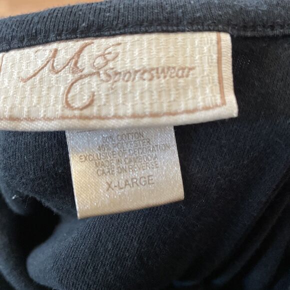 M&C Sportswear “Believe In The Magic” Christmas Long Sleeve Shirt Size XL Black - Picture 7 of 8